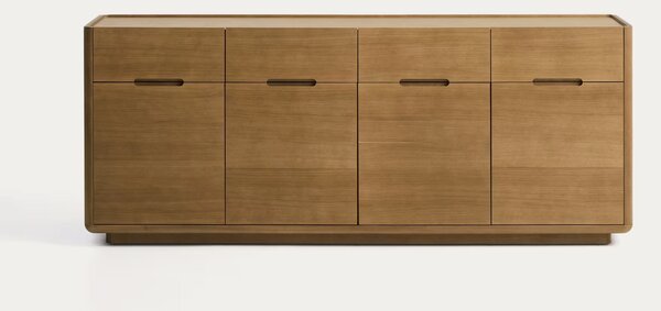 MUZZA Komoda Arven 200 x 80 cm Hnedá