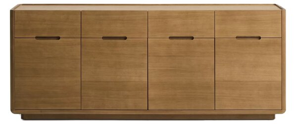 MUZZA Komoda Arven 200 x 80 cm Hnedá