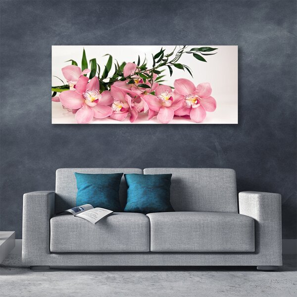 Obraz Canvas Orchidea kvety kúpele 125x50 cm