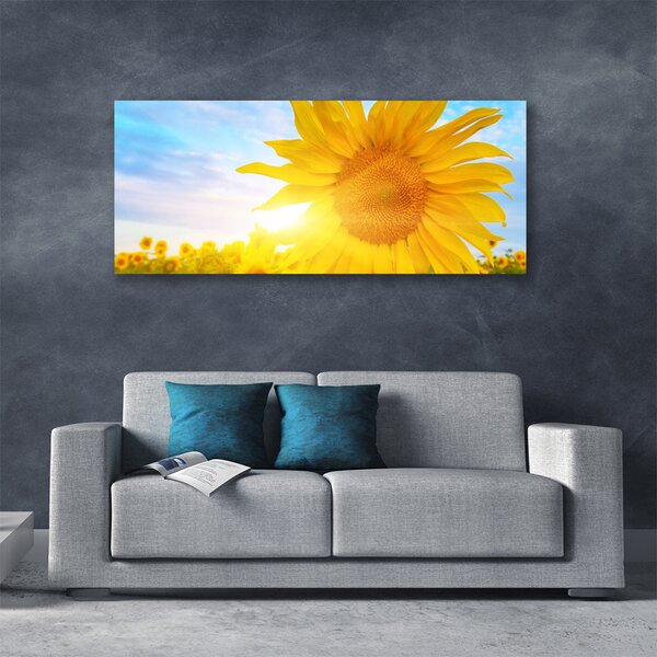 Obraz Canvas Slnečnica kvet slnko 125x50 cm