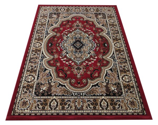 DY Orientálny červený koberec Alfa 06 Rozmer: 40x60 cm