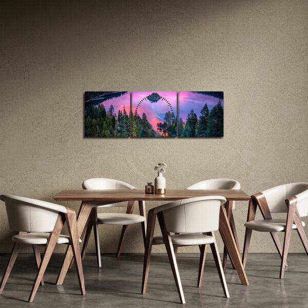 Obraz - Jazero Tahoe, Sierra Nevada, Kalifornia, USA (s hodinami) (90x30 cm)