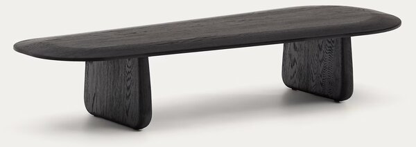 MUZZA Konferenčný stolík Bonnie 147 x 65 cm Čierny