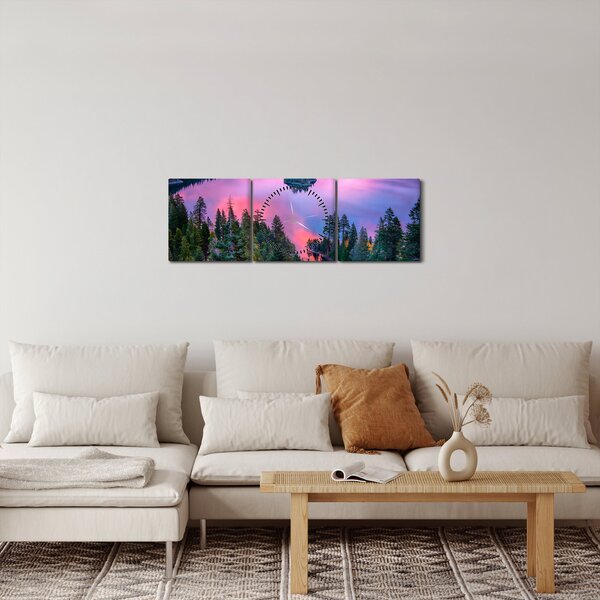 Obraz - Jazero Tahoe, Sierra Nevada, Kalifornia, USA (s hodinami) (90x30 cm)