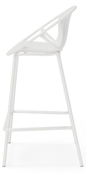 MUZZA Barová stolička Emmet 90 cm Biela