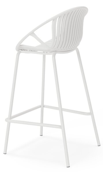 MUZZA Barová stolička Emmet 90 cm Biela