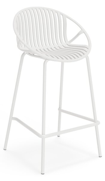 MUZZA Barová stolička Emmet 90 cm Biela