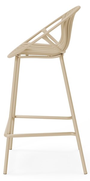 MUZZA Barová stolička Emmet 90 cm Béžová