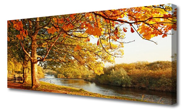 Obraz Canvas Strom jazero príroda 125x50 cm