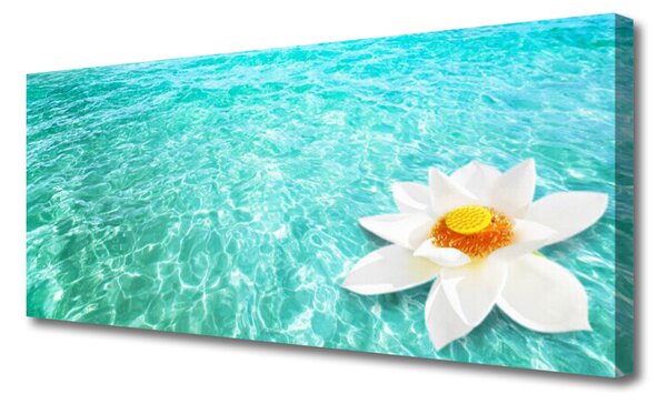 Obraz Canvas Voda kvet umenie 125x50 cm