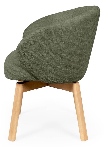 MUZZA Jedálenská stolička Lassi zelená