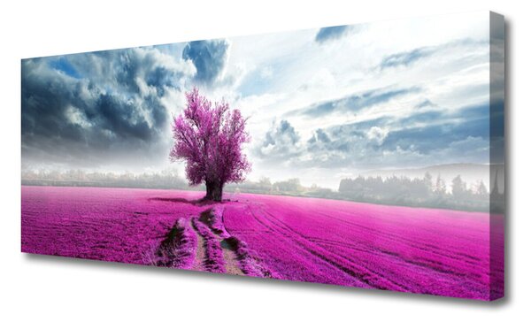 Obraz Canvas Lúka strom príroda 125x50 cm