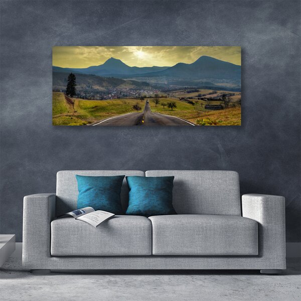 Obraz Canvas Cesta hora krajina 125x50 cm
