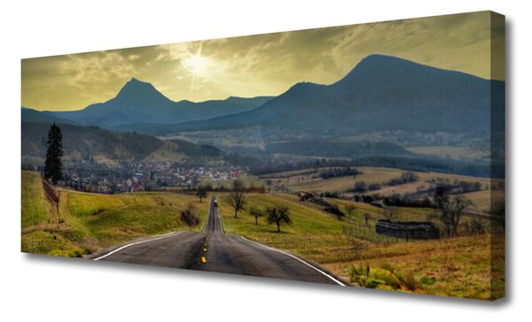 Obraz Canvas Cesta hora krajina 125x50 cm