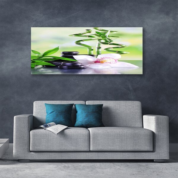 Obraz Canvas Orchidea bambus zen kúpele 125x50 cm