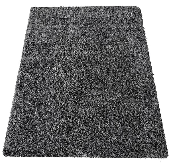 DY Moderný antracitový shaggy koberec Rozmer: 200x290 cm