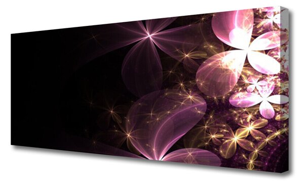 Obraz Canvas Abstrakcie kvety umenie 125x50 cm