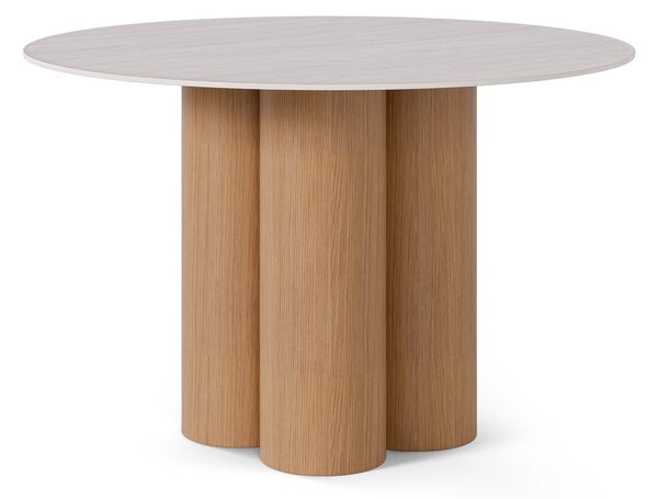 MUZZA Jedálenský stôl Gabin Ø 120 cm Prírodný