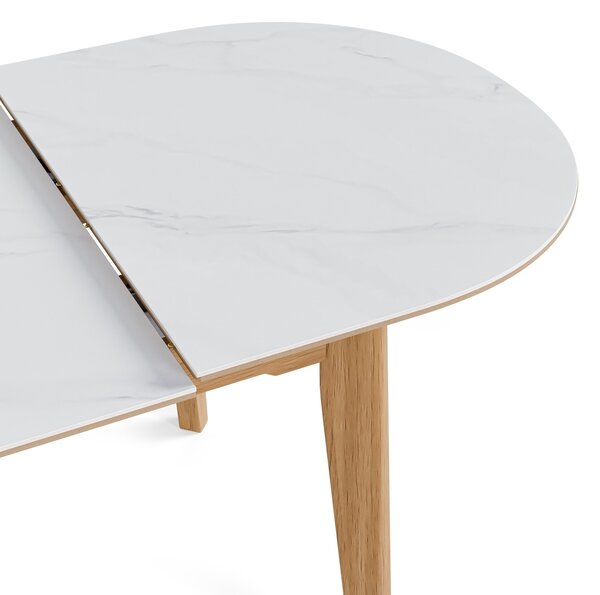 MUZZA Rozkladací jedálenský stôl Vilem 140 (180) x 85 cm Prírodný