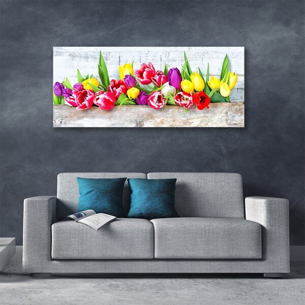 Obraz Canvas Tulipány kvety príroda 125x50 cm