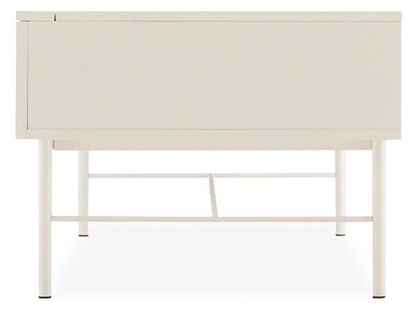 MUZZA Rozkladací konferenčný stolík Terézia 100 x 60 x 45 cm Béžový