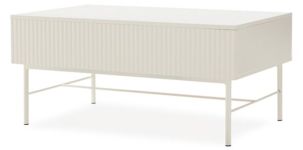 MUZZA Rozkladací konferenčný stolík Terézia 100 x 60 x 45 cm Béžový