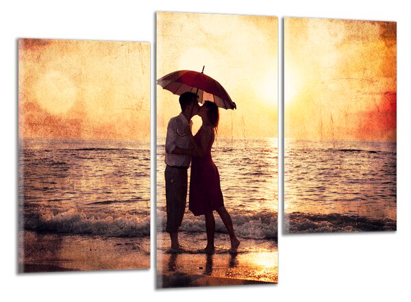 Moderný obraz Dvojica z dáždnikom