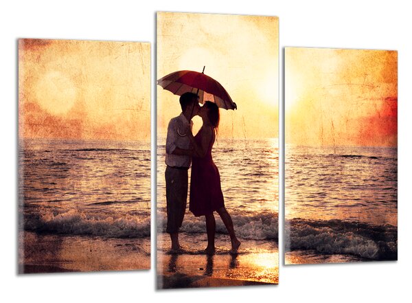 Moderný obraz Dvojica z dáždnikom