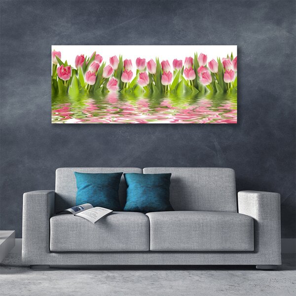 Obraz Canvas Tulipány rastlina príroda 125x50 cm