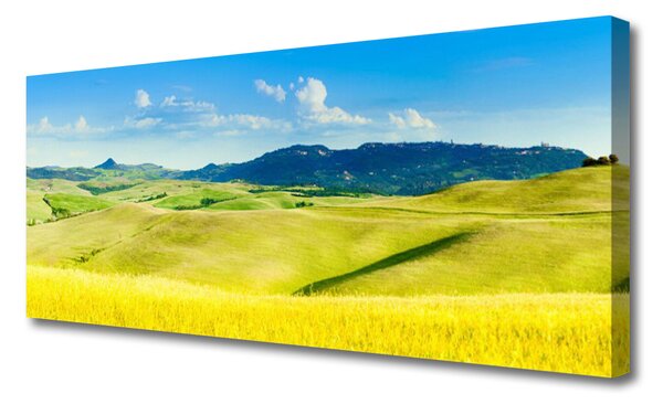 Obraz Canvas Dedina hory príroda 125x50 cm