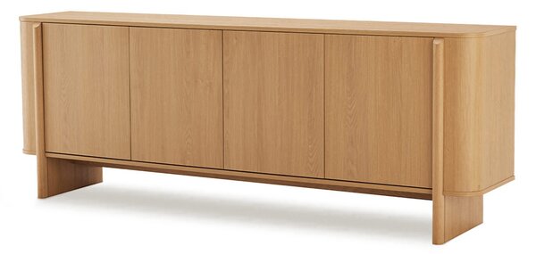 MUZZA Komoda Holm 200 x 75 x 42 cm Prírodná