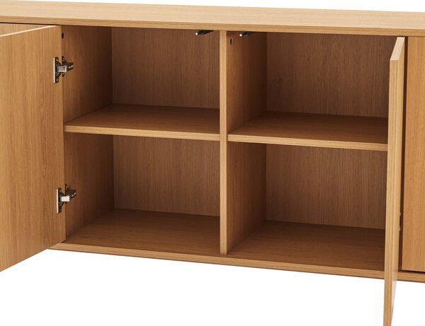 MUZZA Komoda Holm 200 x 75 x 42 cm Prírodná