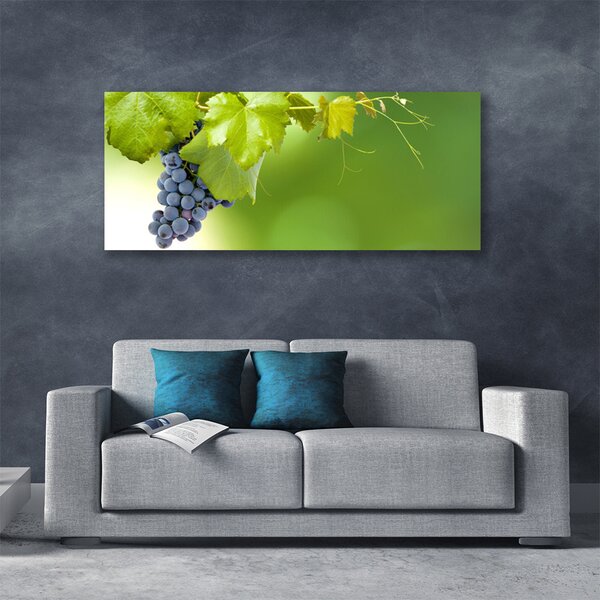 Obraz Canvas Hrozno listy kuchyňa 125x50 cm