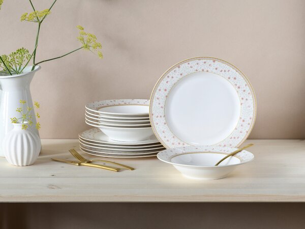 JEDÁLENSKÝ SERVIS, nový kostný porcelán (new bone china) Creatable - Jedálenské sety, Online Only