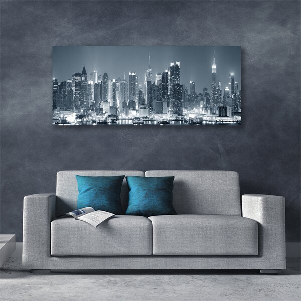 Obraz Canvas Mesto domy 125x50 cm