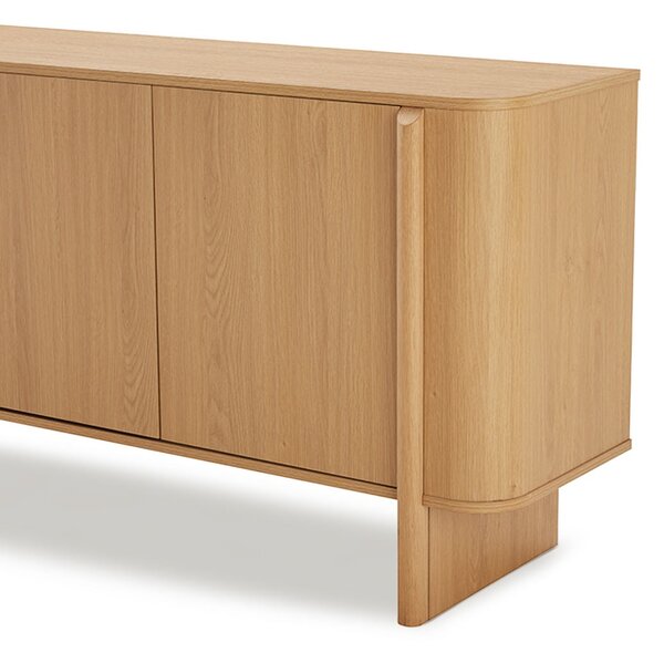 MUZZA Komoda Holm 200 x 75 x 42 cm Prírodná