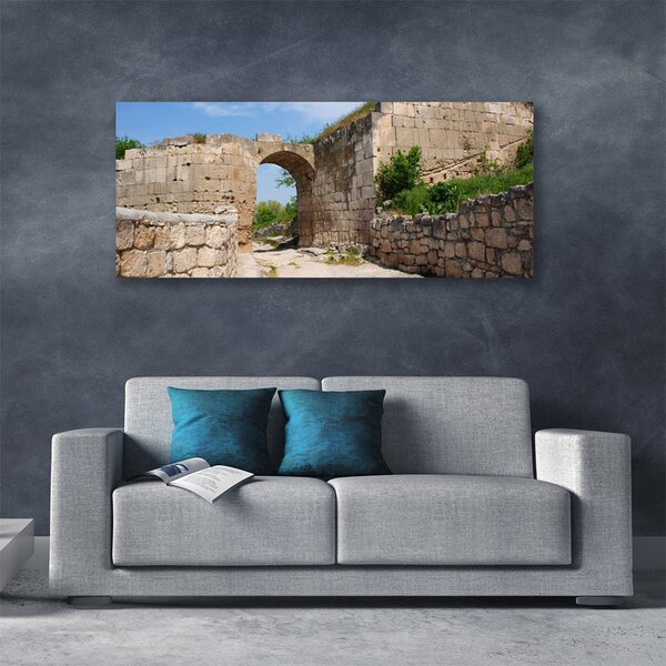 Obraz Canvas Zrúcanina architektúra 125x50 cm
