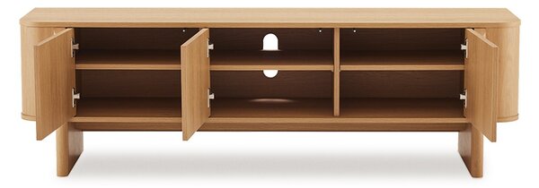 MUZZA TV stolík Holm 160 x 50 x 42 cm Prírodný