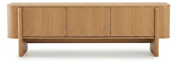 MUZZA TV stolík Holm 160 x 50 x 42 cm Prírodný