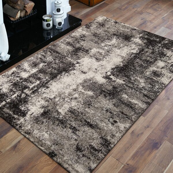 DY Sivý koberec s abstraktným vintage vzorom Panamero 05 Rozmer: 60x100 cm