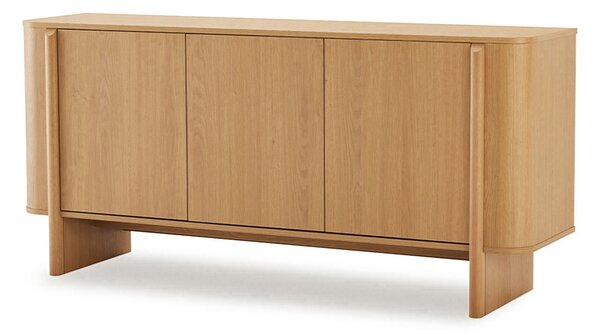 MUZZA Komoda Holm 160 x 75 x 42 cm Prírodná