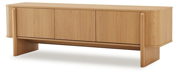 MUZZA TV stolík Holm 160 x 50 x 42 cm Prírodný