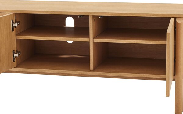 MUZZA TV stolík Holm 160 x 50 x 42 cm Prírodný