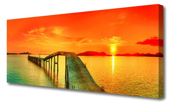 Obraz Canvas Most more architektúra 125x50 cm