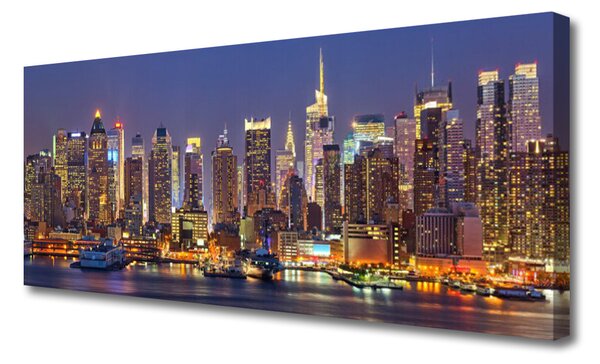 Obraz Canvas Měesto domy mrakodrapy 125x50 cm