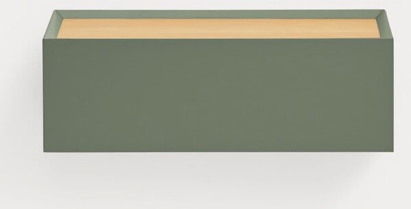 MUZZA Závesný nočný stolík Arista 16 x 40 cm zelený