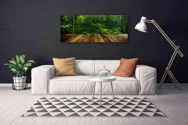 Obraz na plátne Les príroda 125x50 cm