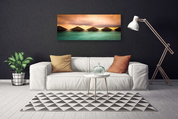 Obraz na plátne More architektúra 125x50 cm