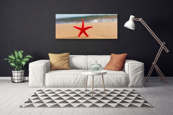 Obraz na plátne Pláž hviezdice umenie 125x50 cm