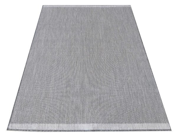 DY Sivý obojstranný tkaný koberec Zara 14 Rozmer: 80x150 cm